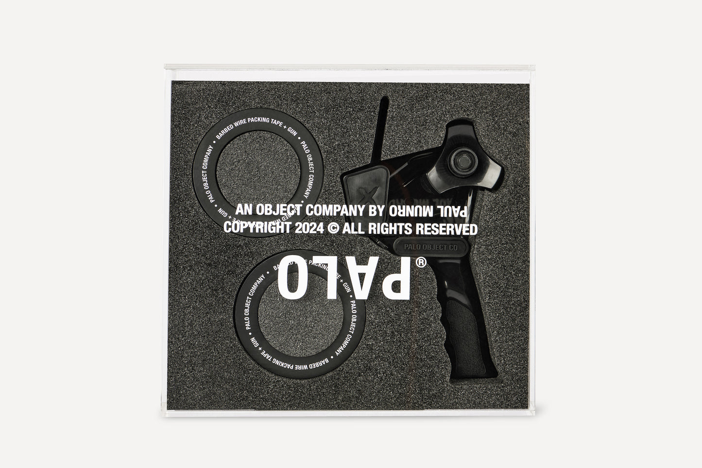 BARBED WIRE PACKING TAPE + GUN